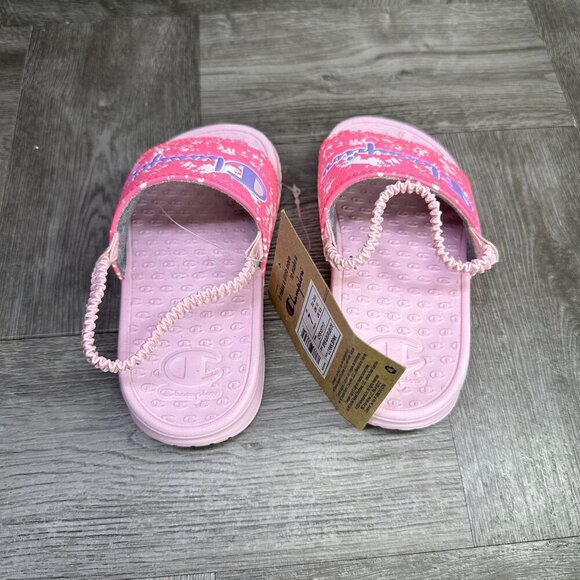 Champion Super Slide Splash Toddler size 7 Hot Pink Slingback Sandals - Picture 4 of 8
